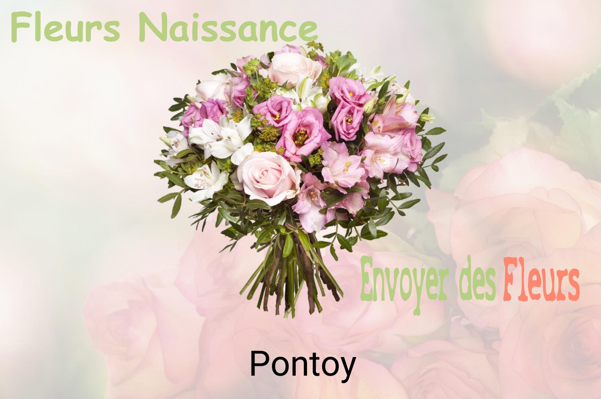 Bouquet de fleurs de naissance livré à Pontoy